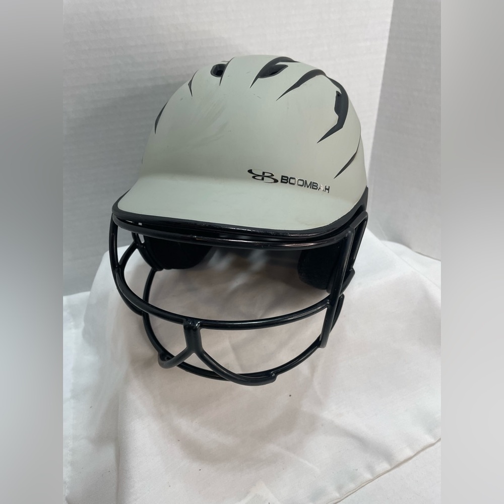 BoomBah Baseball Batting Helmet Gray/Black BBH2SP-JR - One Size Fits : 6 1/4 - 7